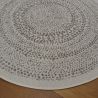 Tapis rond - diam 120cm - Uni / Faux-uni écru et beige ESSENZA par Balta