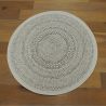 Tapis rond - diam 120cm - Uni / Faux-uni écru et beige ESSENZA par Balta