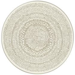 Tapis rond - diam 120cm - Uni / Faux-uni écru et beige ESSENZA par Balta