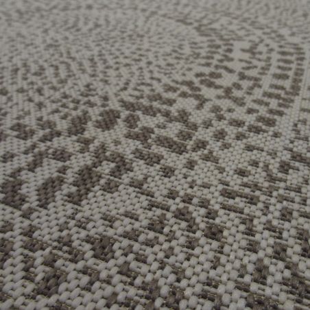 Tapis rond - diam 120cm - Uni / Faux-uni écru et beige ESSENZA par Balta