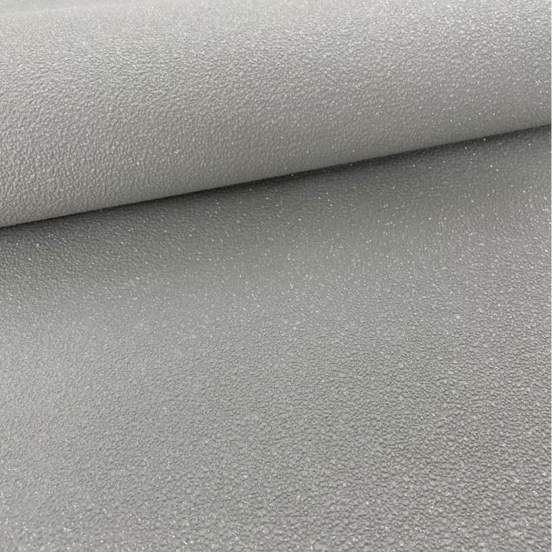 Papier peint vinyle expansé sur intissé uni gris UNI GLITTER - Essentiel par Erismann - 6314-10