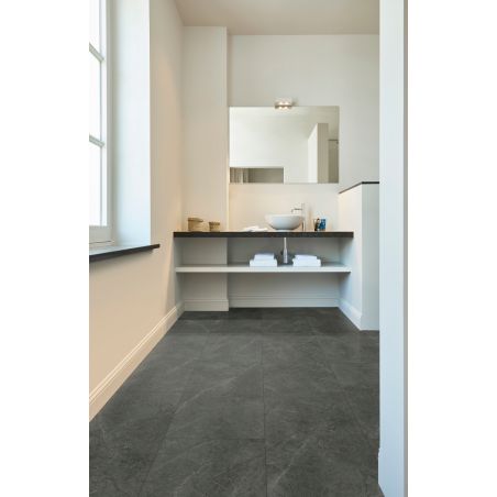 Sol Vinyle/PVC - Dalle clipsable - carrelage gris ardoise DOME - Ceratouch Coretec par US Floors Sol Vinyle/PVC - Dalle clipsable - carrelage gris ardoise DOME - Ceratouch Coretec par US Floors