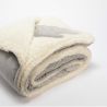 Plaid uni gris perle - 130x170cm - KIT POUR FRILEUSE par Amadeus