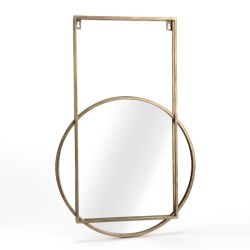 Miroir industriel doré vieilli - 66x46cm - COUSTEAU par Amadeus