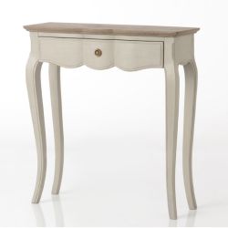 Console classique beige et poignée dorée - 80x75x25cm - MADDY par Amadeus