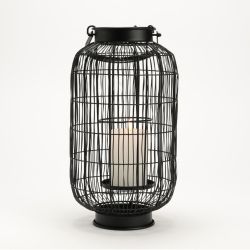 Lanterne contemporain noir - 33x19x19cm - RYOKAN par Amadeus