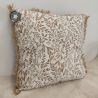 Coussin classique ocre et écru - 45x45cm - EMMA par Amadeus