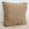 Coussin classique ocre et écru - 45x45cm - EMMA par Amadeus