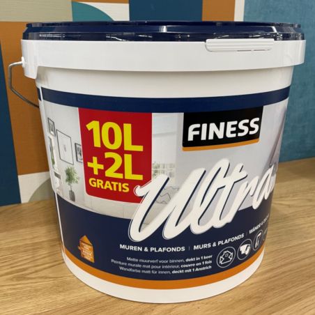 Finess ultra blanc murs/plafonds 10+2l gratuit Finess ultra blanc murs/plafonds 10+2l gratuit