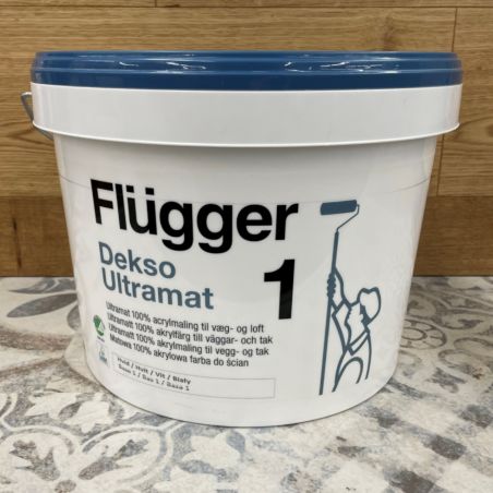 Peinture mur et plafond 10L blanc extra-mat - Flutex 1 par Flugger Peinture mur et plafond 10L blanc extra-mat - Flutex 1 par Flugger