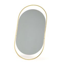 Miroir art déco doré - 27x50cm - ALMA par Amadeus