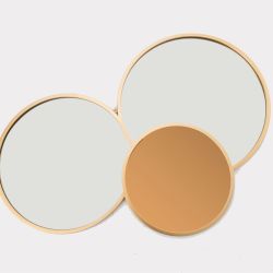 Miroir art déco doré - 69x104cm - VOLGA par Amadeus