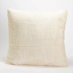 Coussin uni crème - 50x50cm...