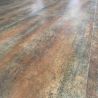 Sol Vinyle/PVC - Dalle clipsable - carrelage, effet industriel rouille METAL PLATE RUSTY - Rigicore click 5.5 par Contesse