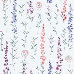 Papier peint intissé floral vert d'eau et blanc cassé SERENITE -par Lutèce - 11180303