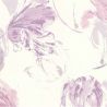 Papier peint vinyle sur intissé floral mauve et blanc TULIPES -par Lutèce - 11101503
