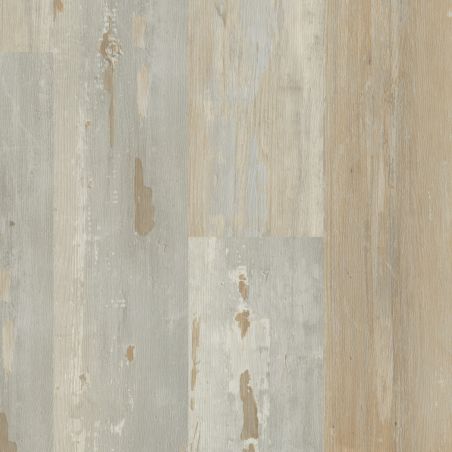 Sol Vinyle/PVC - Lame clipsable - parquet vintage chêne gris et beige PAINTED WOOD NATURAL - Solid Click 30 par OneFlor Sol Vinyle/PVC - Lame clipsable - parquet vintage chêne gris et beige PAINTED WOOD NATURAL - Solid Click 30 par OneFlor