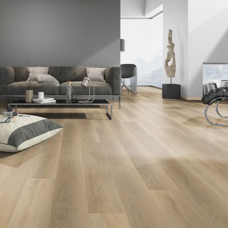 Sol Vinyle/PVC - Lame clipsable - parquet chêne naturel SOFT OAK NATURAL - Solid Click 30 par OneFlor Sol Vinyle/PVC - Lame clipsable - parquet chêne naturel SOFT OAK NATURAL - Solid Click 30 par OneFlor
