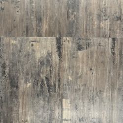 Sol Vinyle/PVC - Dalle clipsable - carrelage, effet industriel noir et marron PETRIFIED FOREST - Stone Coretec par US Floors