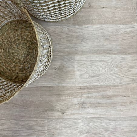 Sol Vinyle/PVC - 4m - parquet blanchi CHAMBORD - Exclusive par Sol Color