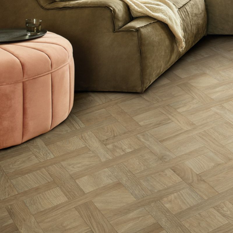 Sol Vinyle/PVC - 4m - parquet pose diagonale naturel MOCHA 532 - Super Ultimate par IVC