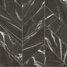Sol Vinyle/PVC - 4m - marbre chevron noir et blanc ZIANO T99 - Super Ultimate par IVC
