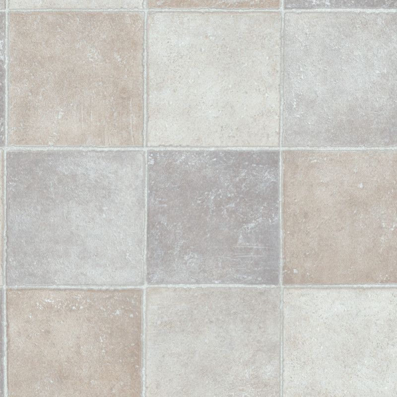 Sol Vinyle/PVC - 3m - carrelage beige et gris POMPEI D 592 - Smart Bingo Stone par IVC