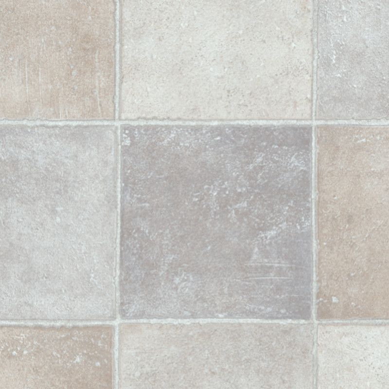 Sol Vinyle/PVC - 3m - carrelage beige et gris POMPEI D 592 - Smart Bingo Stone par IVC