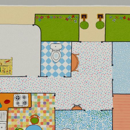 Sol Vinyle/PVC - 2m - tapis de jeux multicolore MA 1ÈRE MAISON- Iconik Confort par Tarkett