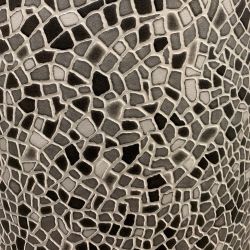 Sol Vinyle/PVC - 2m - carrelage gris et noir FIORA ALU BLACK- Iconik Life par Tarkett