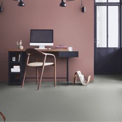 Sol Vinyle/PVC - 2m - tôle striée gris clair et métalisé METALLICA GREY - Iconik Life par Tarkett