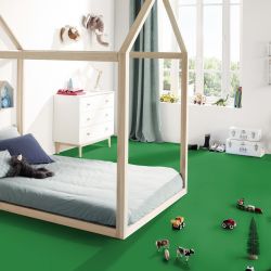 Sol Vinyle/PVC - 2m - uni vert gazon DJ GRASS GREEN- Exclusive 260 par Tarkett