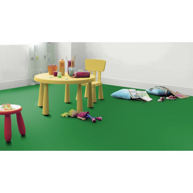Sol Vinyle/PVC - 2m - uni vert gazon DJ GRASS GREEN- Exclusive 260 par Tarkett