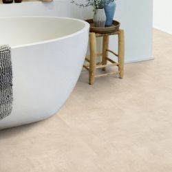 Sol Vinyle/PVC - 4m - béton beige et taupe KIRUMA WARM BEIGE- Iconik Confort par Tarkett