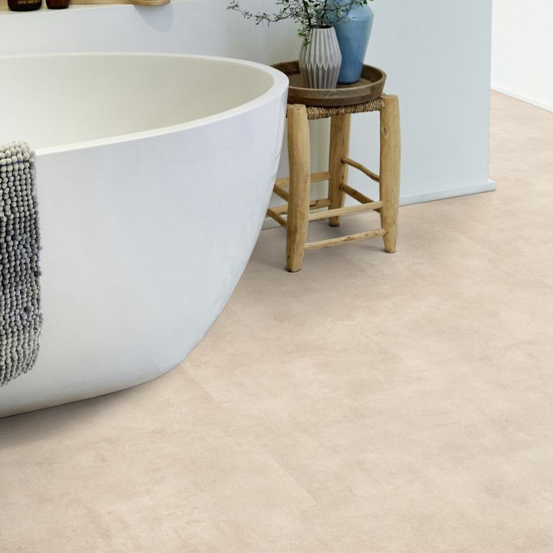 Sol Vinyle/PVC - 4m - béton beige et taupe KIRUMA WARM BEIGE- Iconik Confort par Tarkett