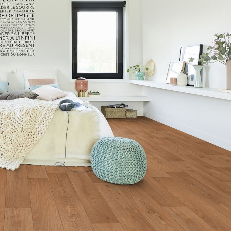 Sol Vinyle/PVC - 4m - parquet moyen SWAN MEDIUM NATUREL - Iconik Resitex par Tarkett