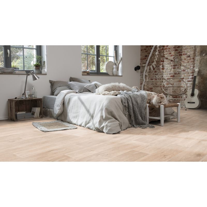Sol Vinyle/PVC - 3m - parquet ivoire LEGACY OAX IVORY - Iconik Resistex par Tarkett