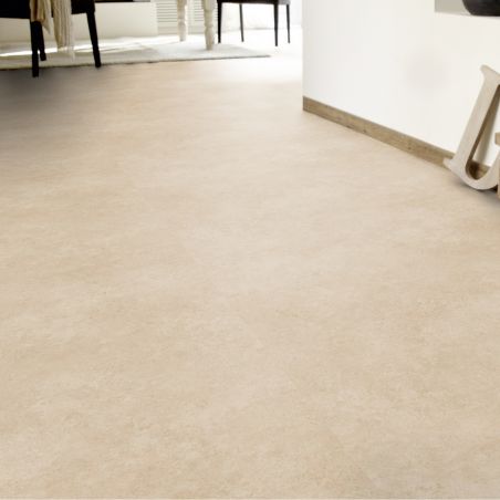 Sol Vinyle/PVC - 4m - béton beige ROCK MIDDLE BEIGE - Iconik Life par Tarkett