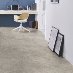 Sol Vinyle/PVC - 4m - béton gris et noir ROCK GREY BLACK - Iconik Life par Tarkett