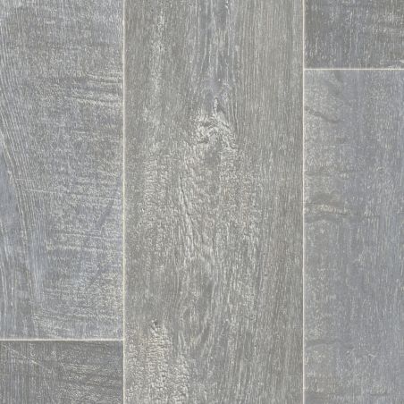 Sol Vinyle/PVC - 4m - parquet gris clair et gris moyen WASHED OAK 970D - Optima Hightex par Beauflor