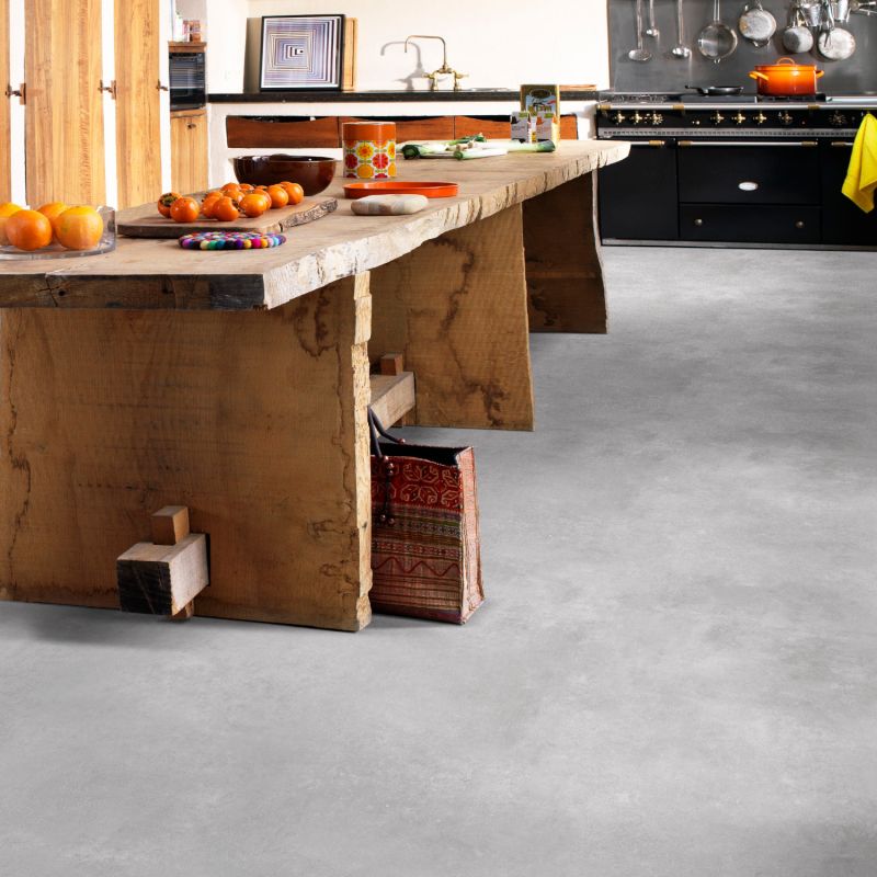 Sol Vinyle/PVC - 3m - béton gris anthracite et béton MONTREAL 996D - Optima Tex-style par Beauflor