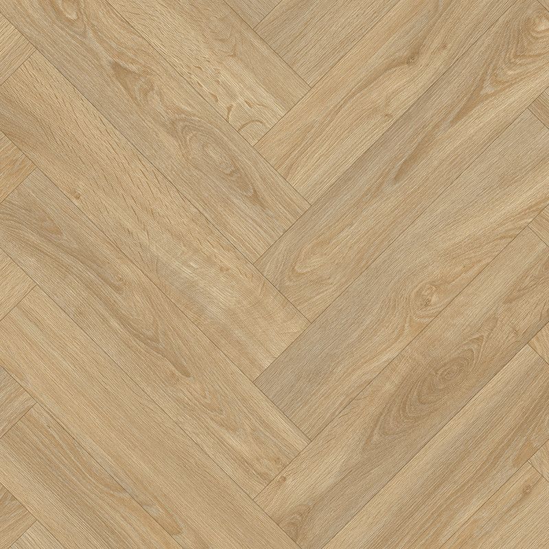 Sol Vinyle/PVC - 4m - parquet chevron clair et naturel LAUREL OAK 126M - Optima Ultratex par Beauflor