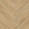 Sol Vinyle/PVC - 4m - parquet chevron clair et naturel LAUREL OAK 126M - Optima Ultratex par Beauflor