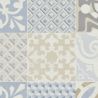 Sol Vinyle/PVC - 2m - carreaux de ciment bleu et taupe PROVENCE AZUR - Booster par Gerflor