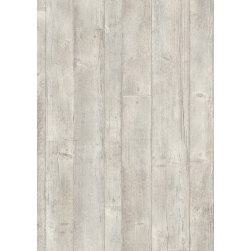 Sol Vinyle/PVC - 4m - parquet vintage gris clair et blanc FABRIK WHITE - Primetex par Gerflor