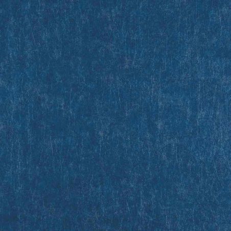 Papier peint vinyle sur papier uni bleu jean ESSENCE - Caractere par Casamance - 72681982