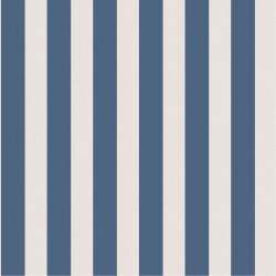 Papier peint vinyle sur papier rayure bleu et blanc RAYURE - Fregate par Casadeco - 20036100