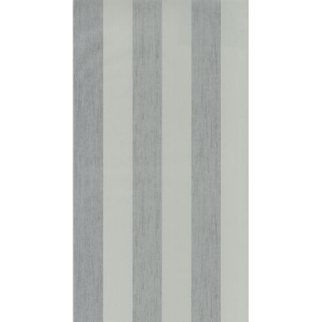 Papier peint vinyle sur intissé rayure blanc et argenté RAYURES - Ambassade par Casadeco - 81319103