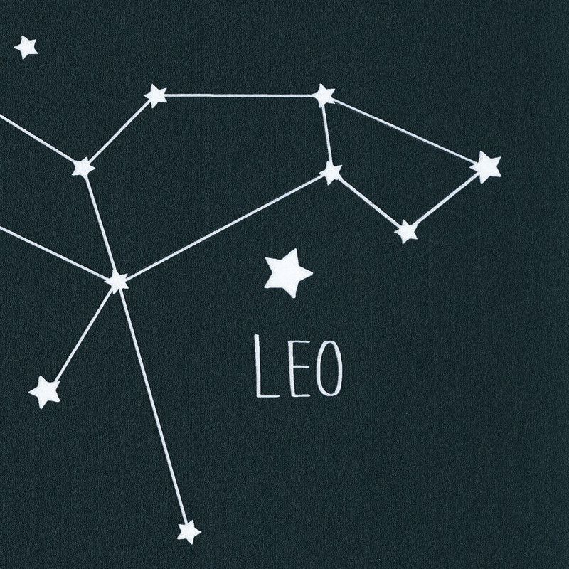 Papier peint intissé graphique bleu nuit phosphorescent et blanc CONSTELLATIONS - Our Planet par Caselio - 101916918