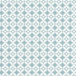 Papier peint intissé graphique bleu pastel et blanc TIENS TOI A CARREAUX - Smile par Caselio - 69806202